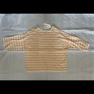 Vince stripe boxy fit wool cashmere sweater NWT